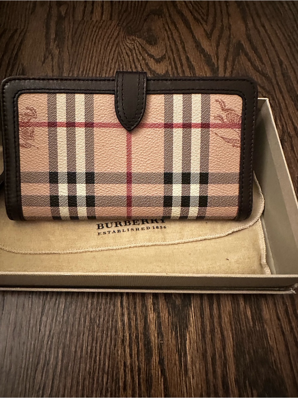 Burberry Haymarket Check Continental Wallet